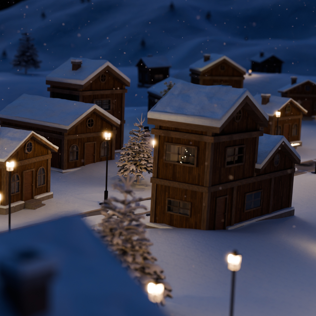 3D – Winter Town